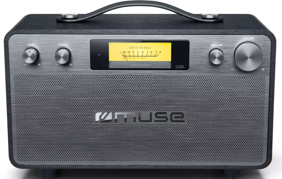 Enceinte Bluetooth MUSE M670BT – 40 W, design vintage, NFC