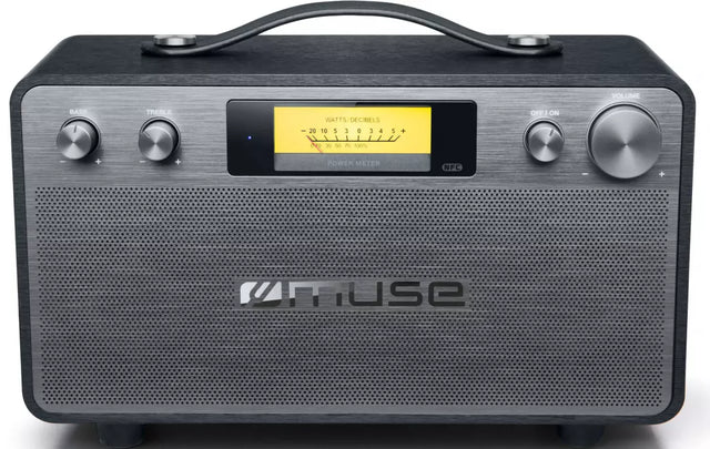Enceinte Bluetooth MUSE M670BT – 40 W, design vintage, NFC