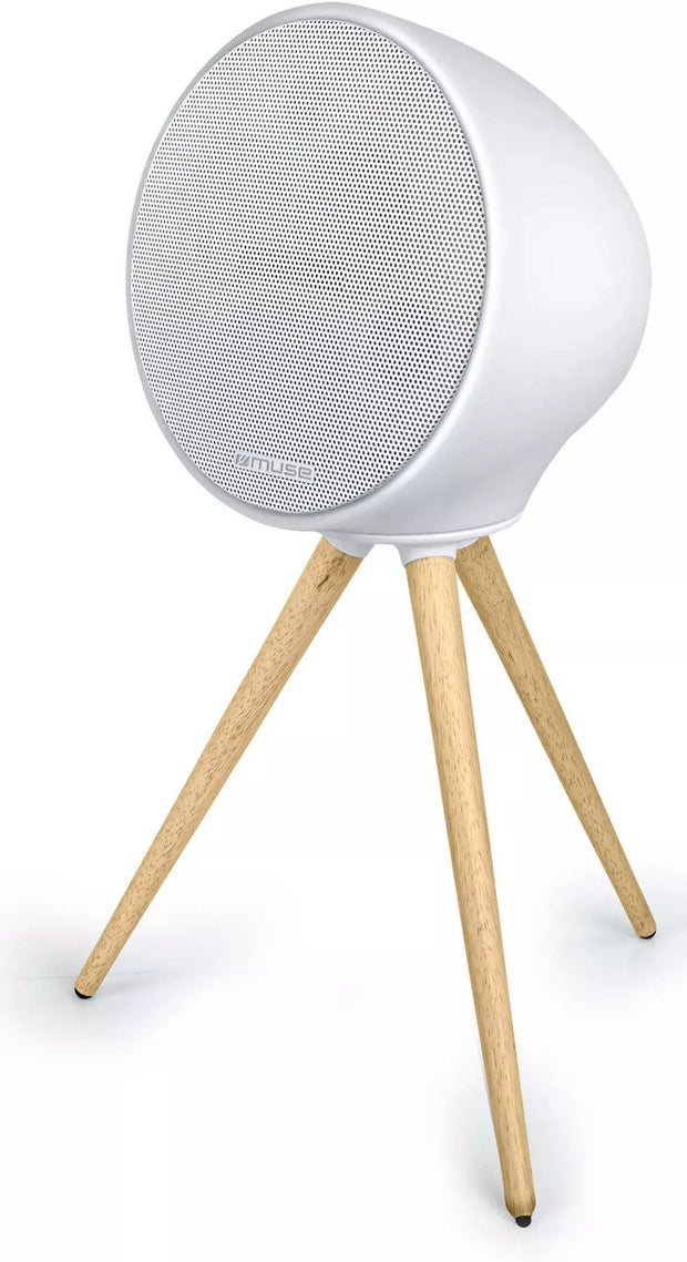 Enceinte Bluetooth MUSE ML655BT – 100 W, trépied bois, lumière d’ambiance