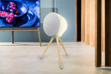 Enceinte Bluetooth MUSE ML655BT – 100 W, trépied bois, lumière d’ambiance