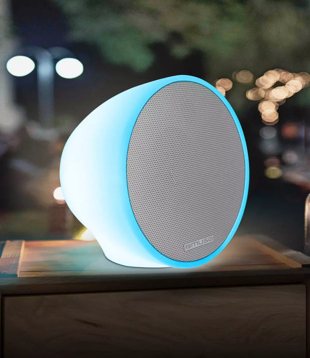 Enceinte Bluetooth MUSE ML655BT – 100 W, trépied bois, lumière d’ambiance