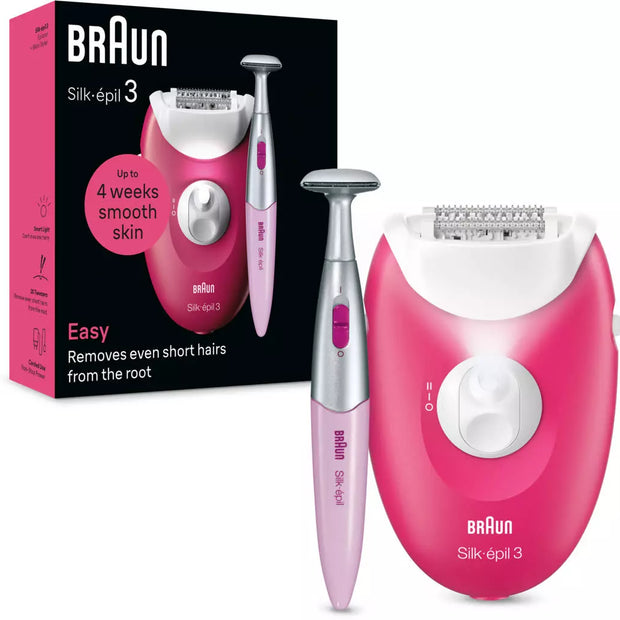 Épilateur électrique BRAUN Silk-épil 3 SE3-202 avec tondeuse bikini