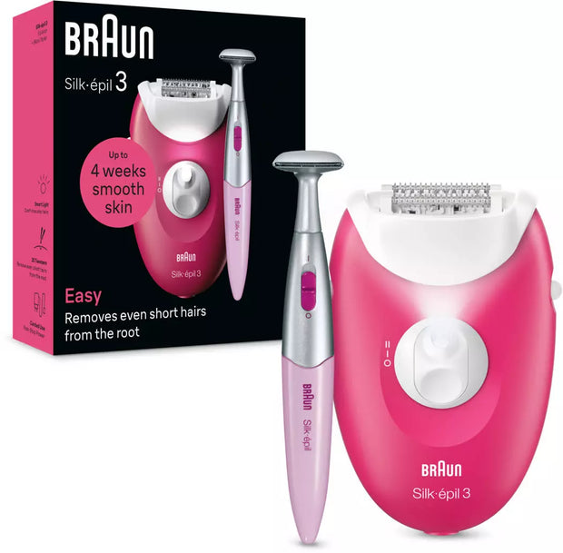 Épilateur électrique BRAUN Silk-épil 3 SE3-202 avec tondeuse bikini