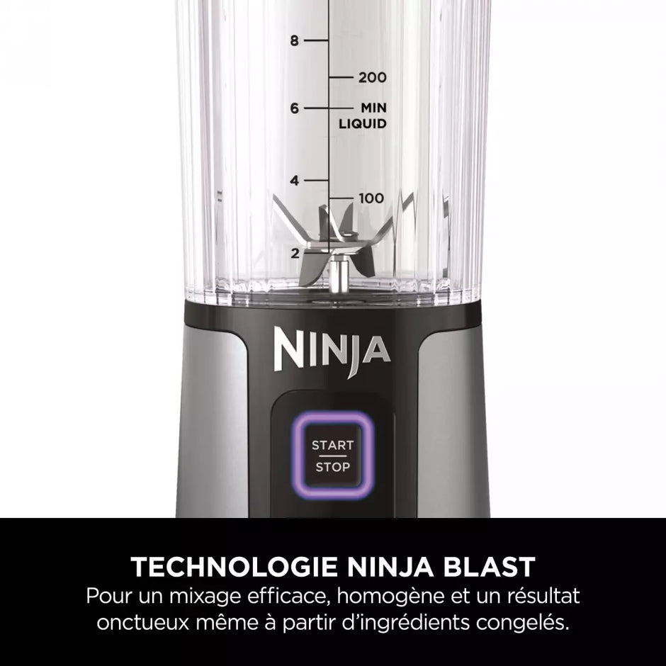 Blender Sans Fil Personnel – Ninja Blast BC151EUBK – 530 ml, Rechargeable USB-C