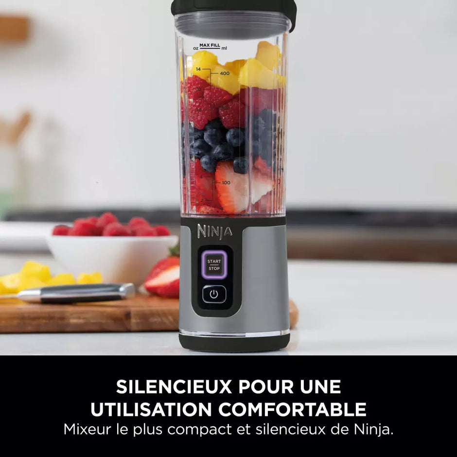 Blender Sans Fil Personnel – Ninja Blast BC151EUBK – 530 ml, Rechargeable USB-C