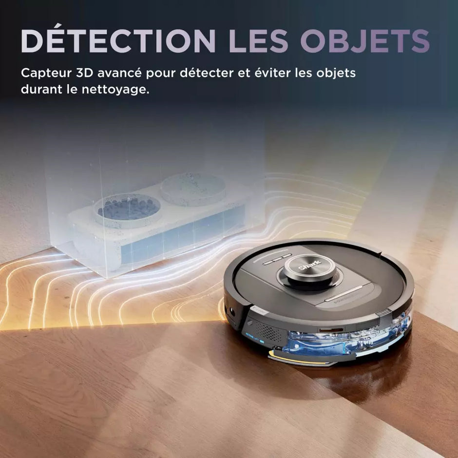 Aspirateur robot laveur SHARK RV2800YEEU PowerDetect NeverTouch