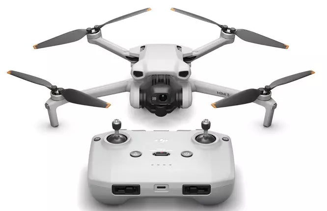 Drone DJI Mini 3 + radiocommande DJI RCN 1 – Ultra-léger, 4K HDR, stabilisation 3 axes