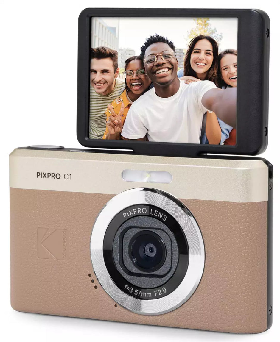 Appareil photo compact Kodak Pixpro C1 Marron – Écran orientable selfie
