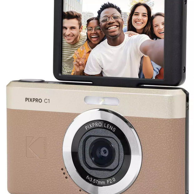 Appareil photo compact Kodak Pixpro C1 Marron – Écran orientable selfie
